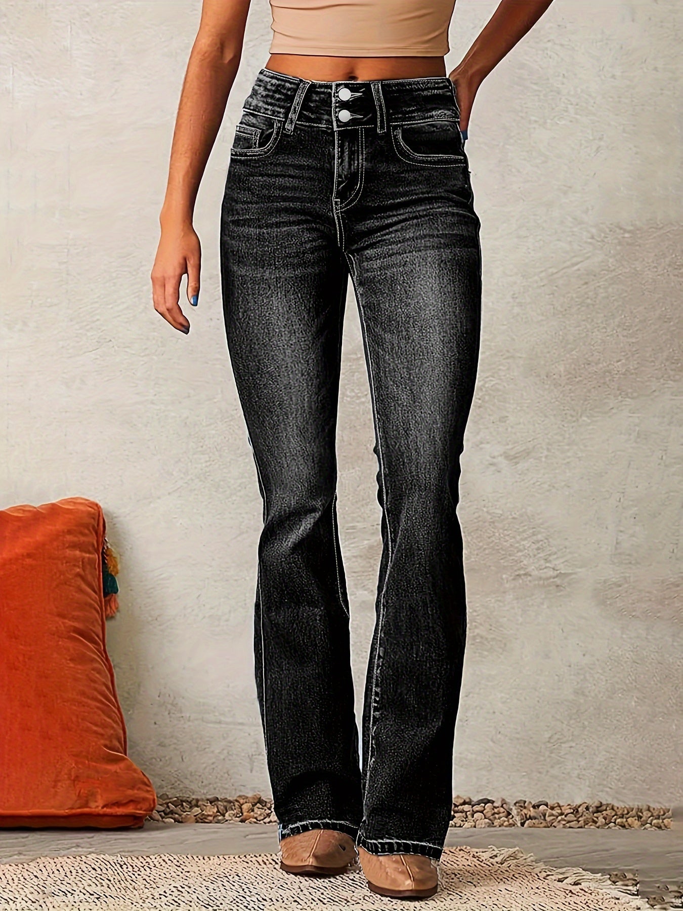 Raventa® | High Waist Flared Jeans