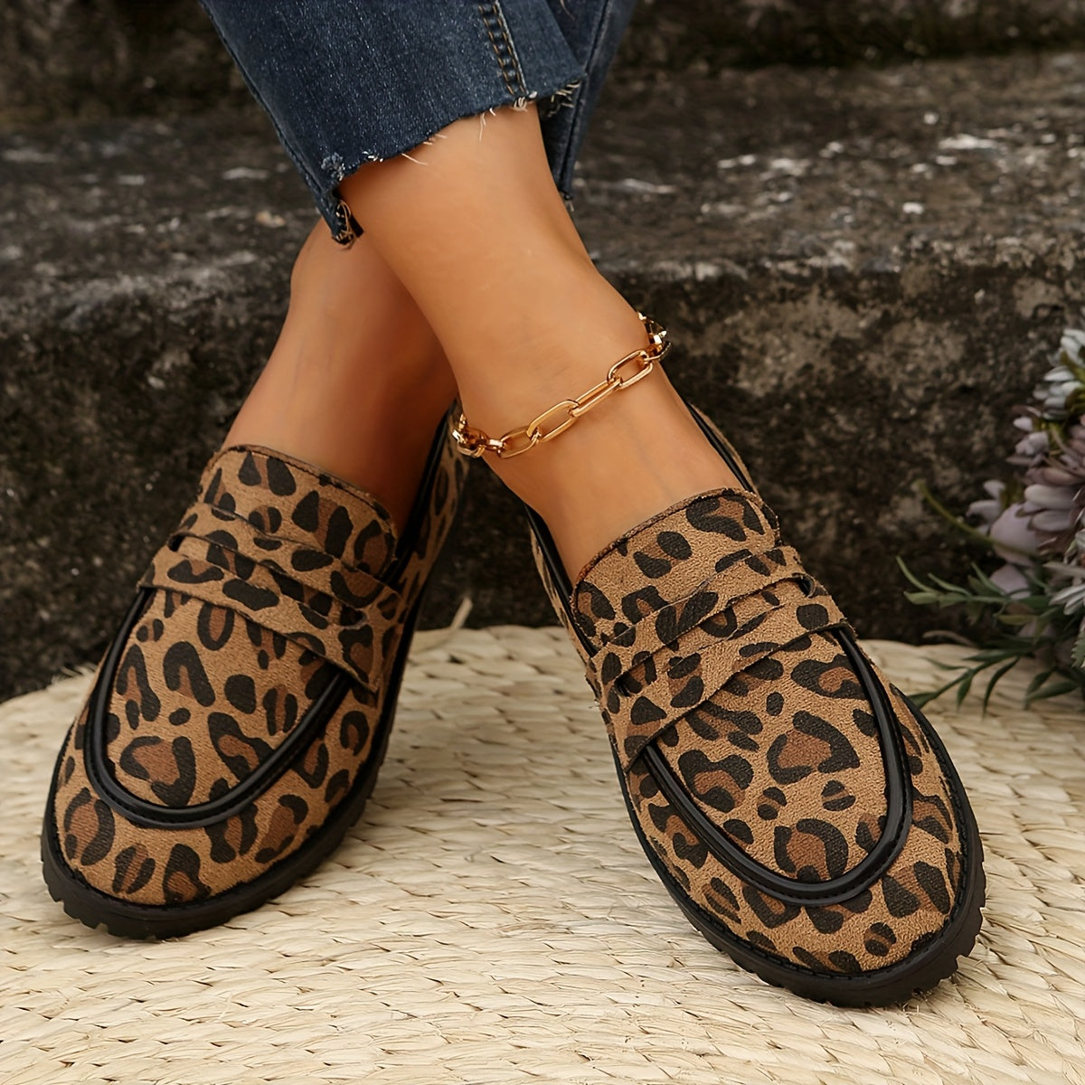 Mirabel™ | Leopard Print Loafers