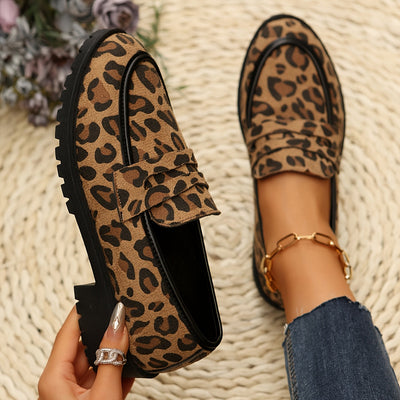 Mirabel™ | Leopard Print Loafers
