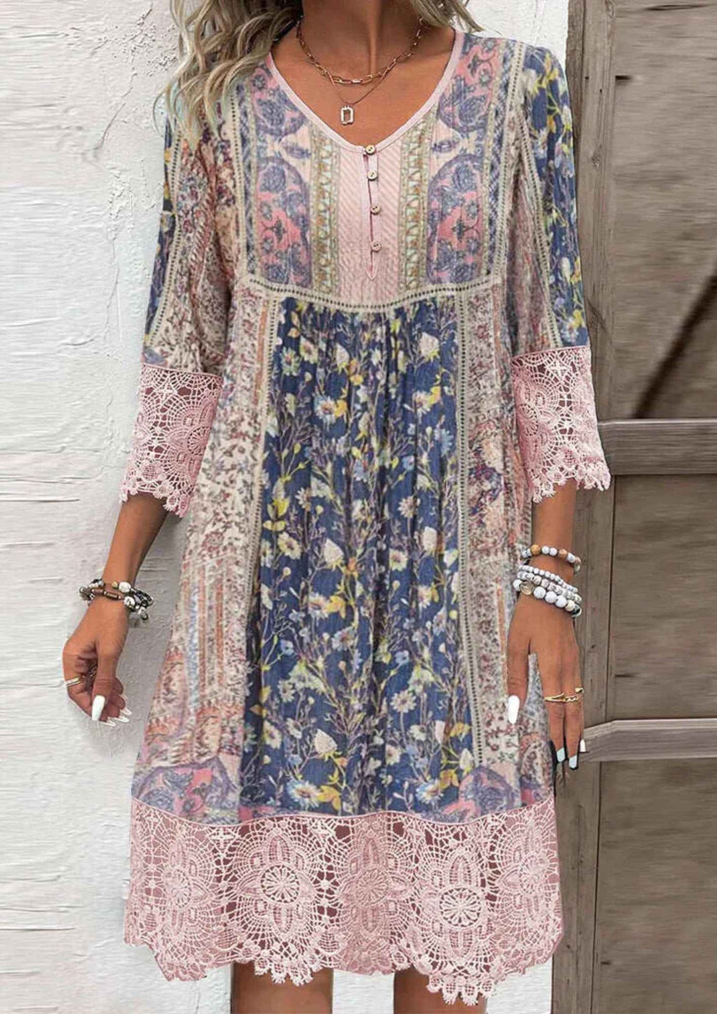 Dress with Floral Print