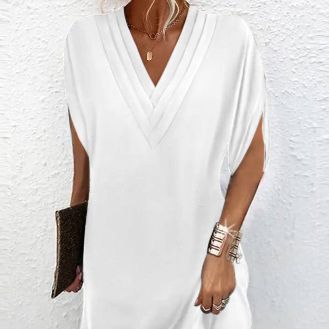 Anemoon™ | Elegant Dress with V-Neck 1+1 FREE