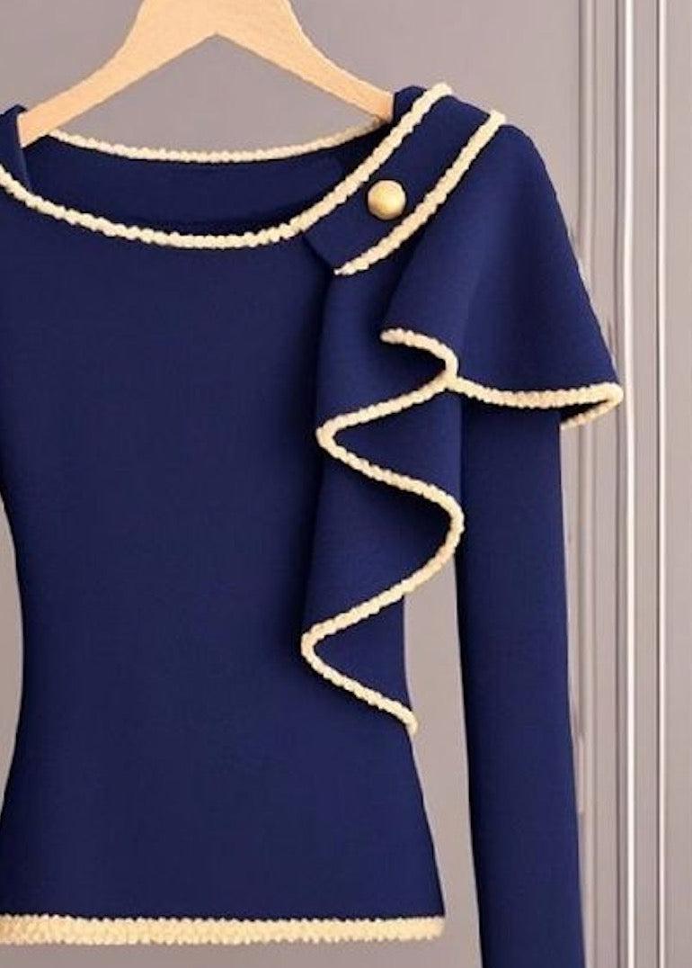 Fresh Blue Long Sleeve Sweater