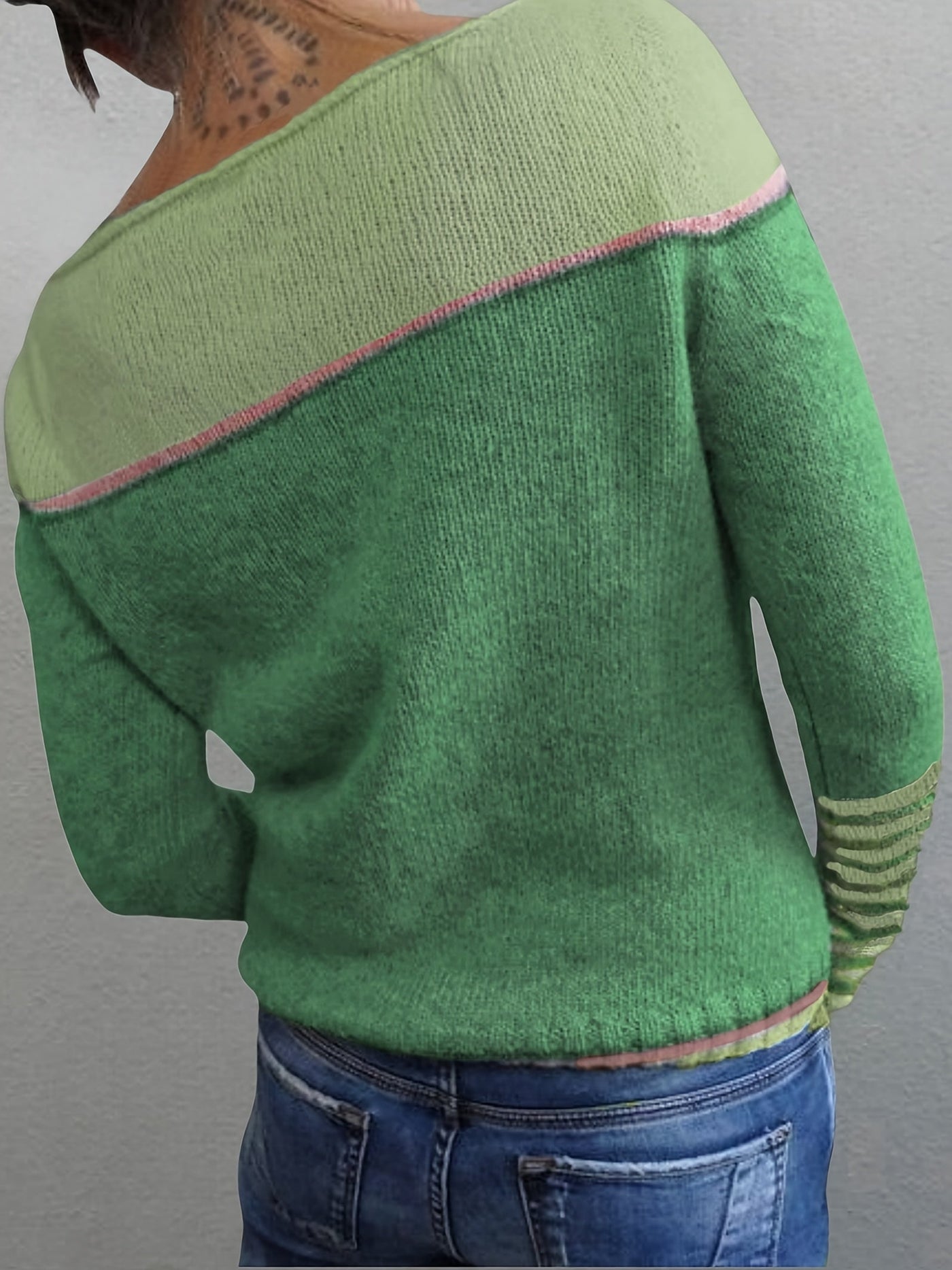 Ysoria™ | Long Sleeve Striped Sweater