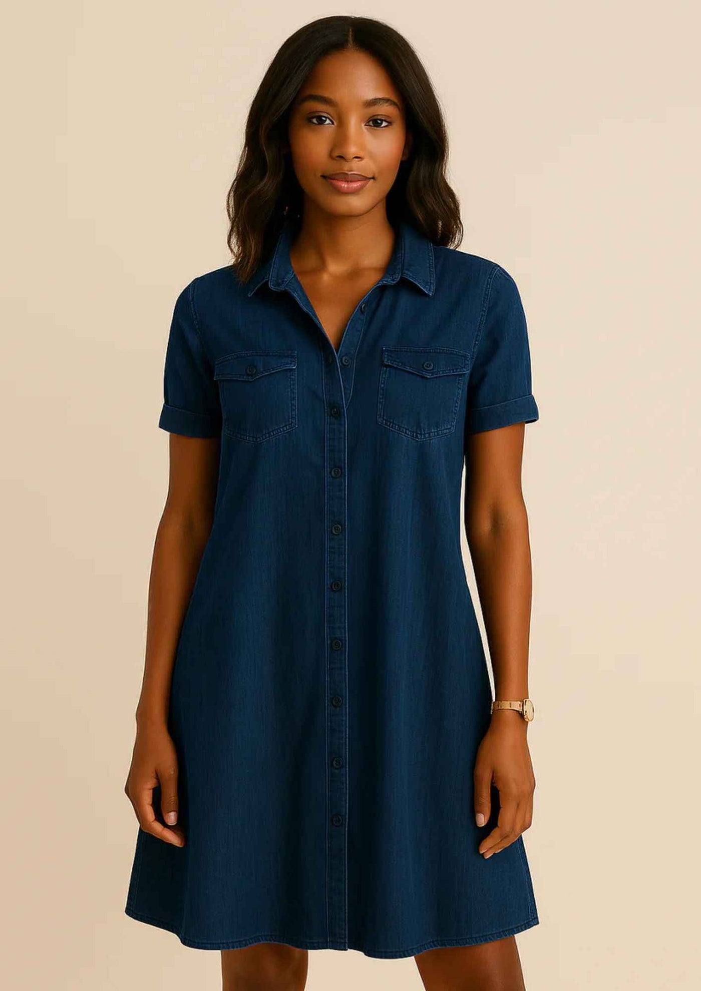 EasyFit Denim Dress