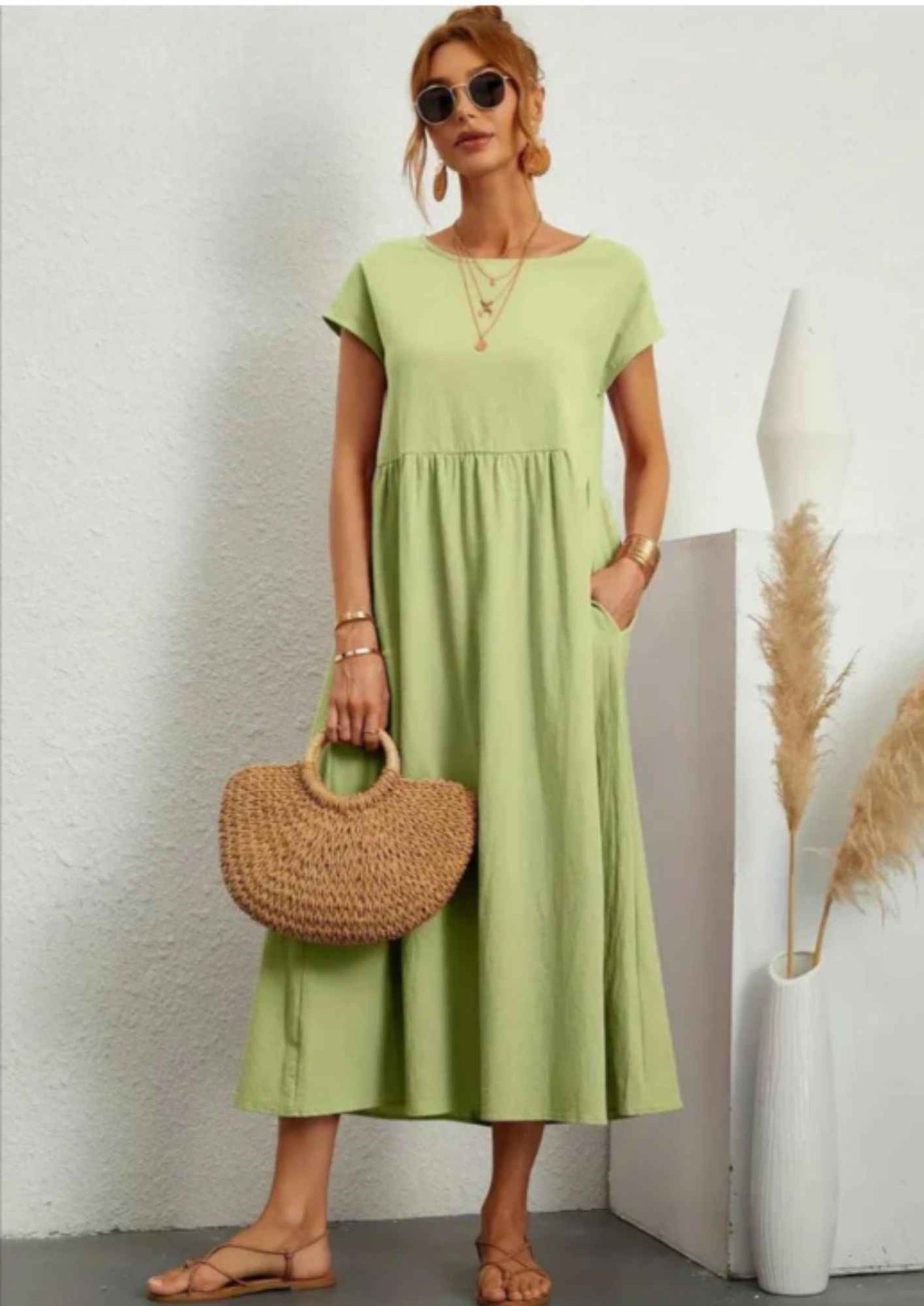 Cotton Vest with Floating Style