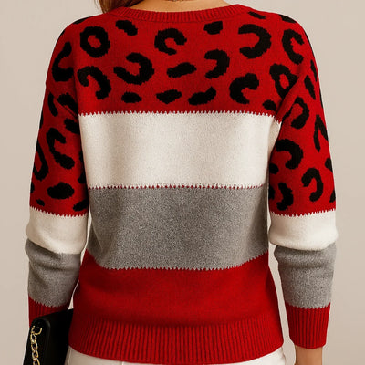 LEIA | Leopard Print Casual Sweater
