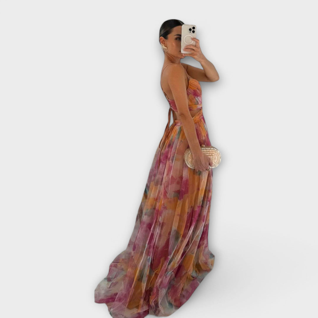 Douwina™ | Maxi dress with fitted bodice