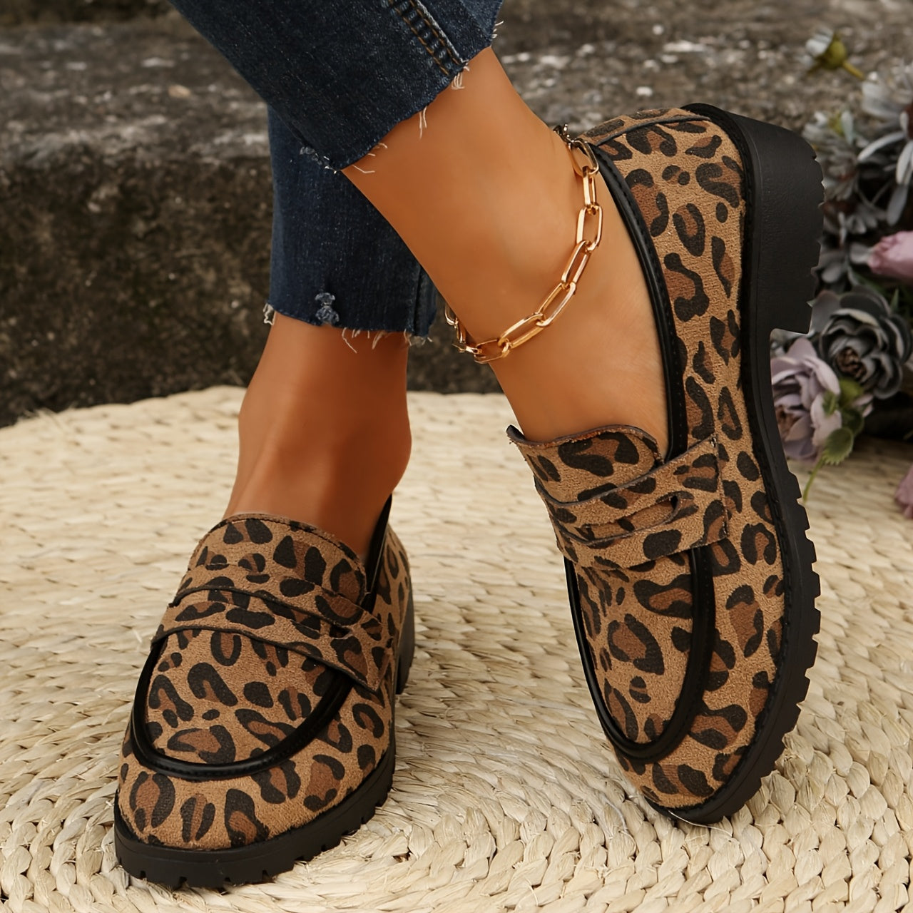 Mirabel™ | Leopard Print Loafers