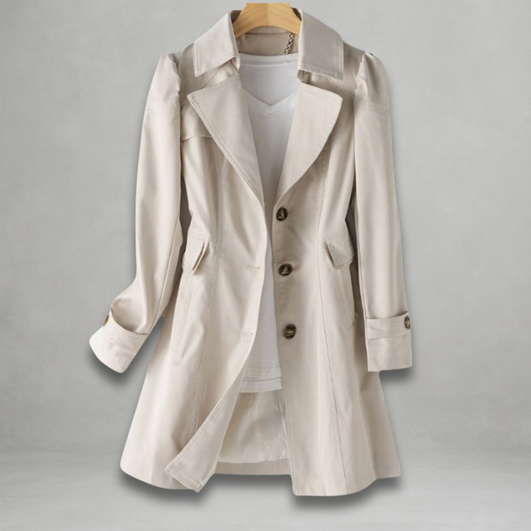 Milly™ | Elegant Longline Button-Down Coat