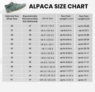 Alpaca - Ergonomic, Waterproof & Pain-Relieving Leather Barefoot shoe