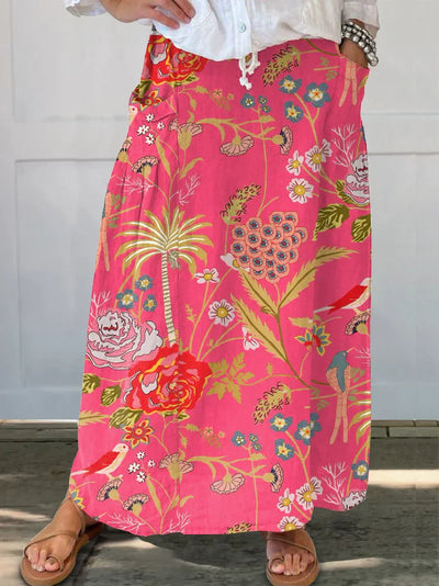 Fiorina® | Bold Botanical Print Skirt