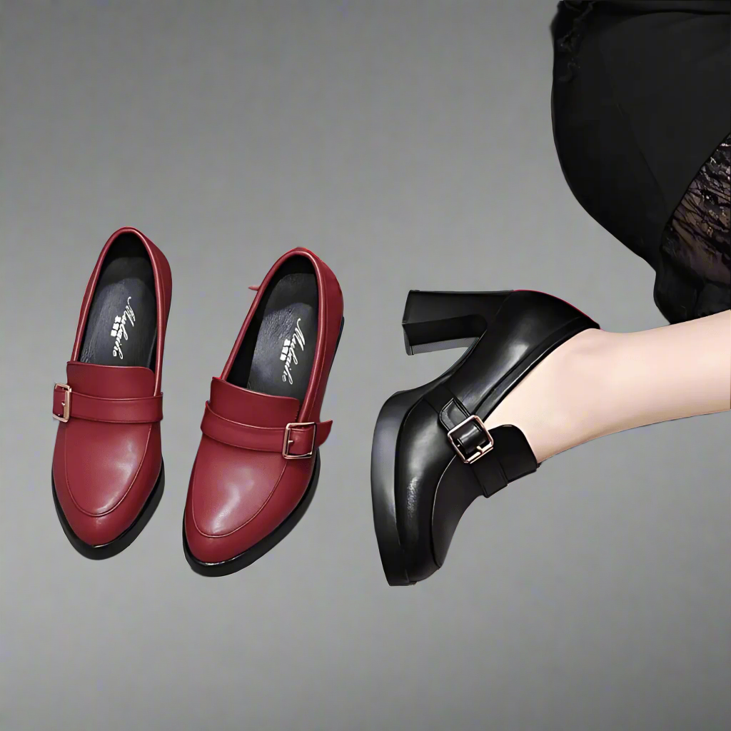 Claudia Leather Pumps