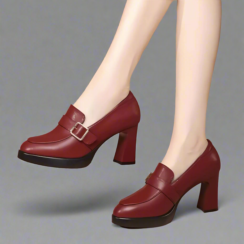 Claudia Leather Pumps