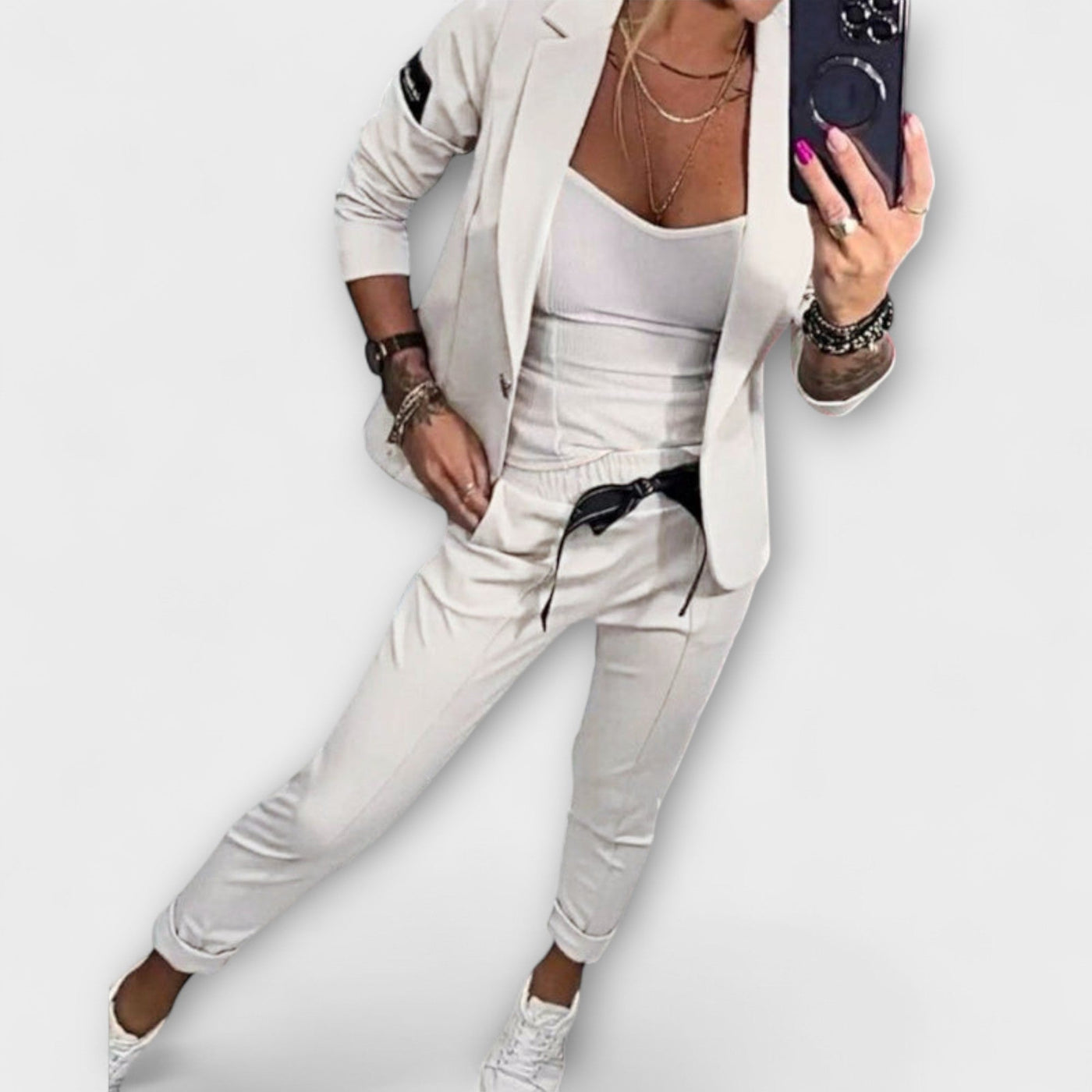 Elowenai™ | Elegant Set of Top, Jacket, and Pants