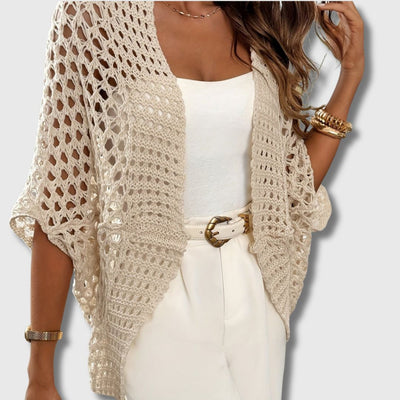 Amandine - Elegant Crocheted Cardigan for Women with Refined Style