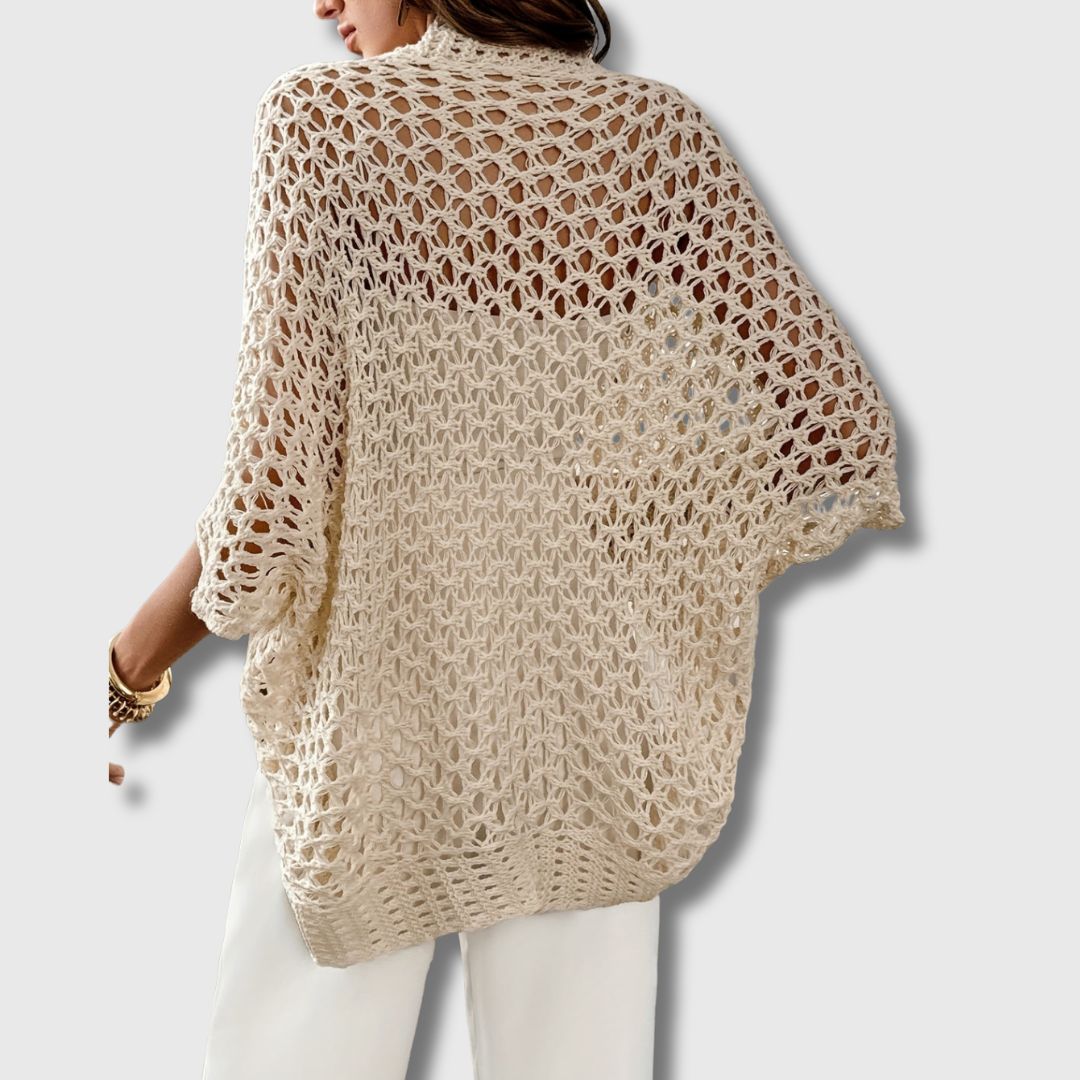 Amandine - Elegant Crocheted Cardigan for Women with Refined Style
