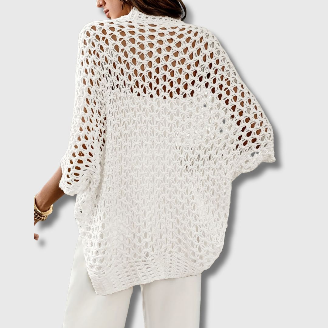 Amandine - Elegant Crocheted Cardigan for Women with Refined Style