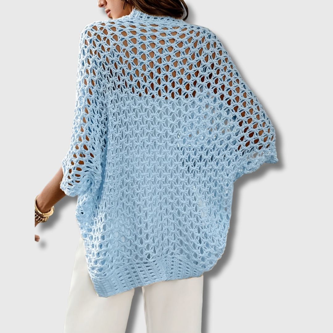 Amandine - Elegant Crocheted Cardigan for Women with Refined Style