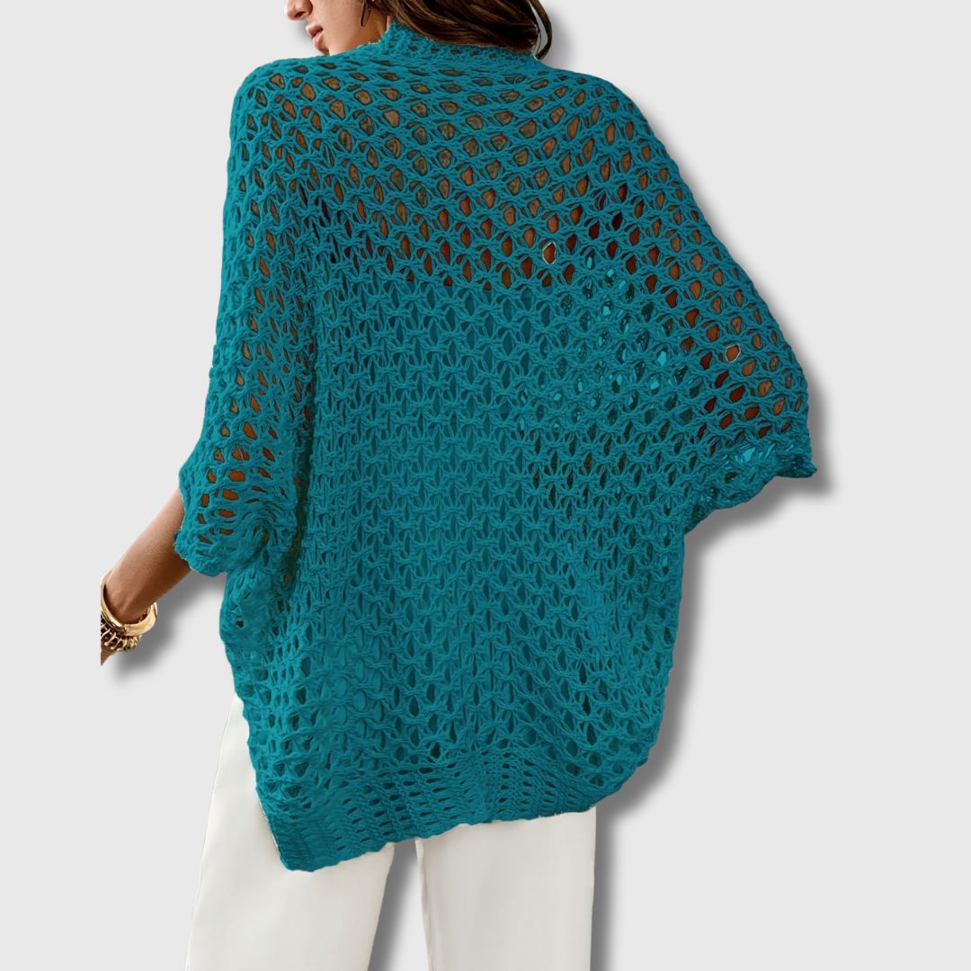 Amandine - Elegant Crocheted Cardigan for Women with Refined Style