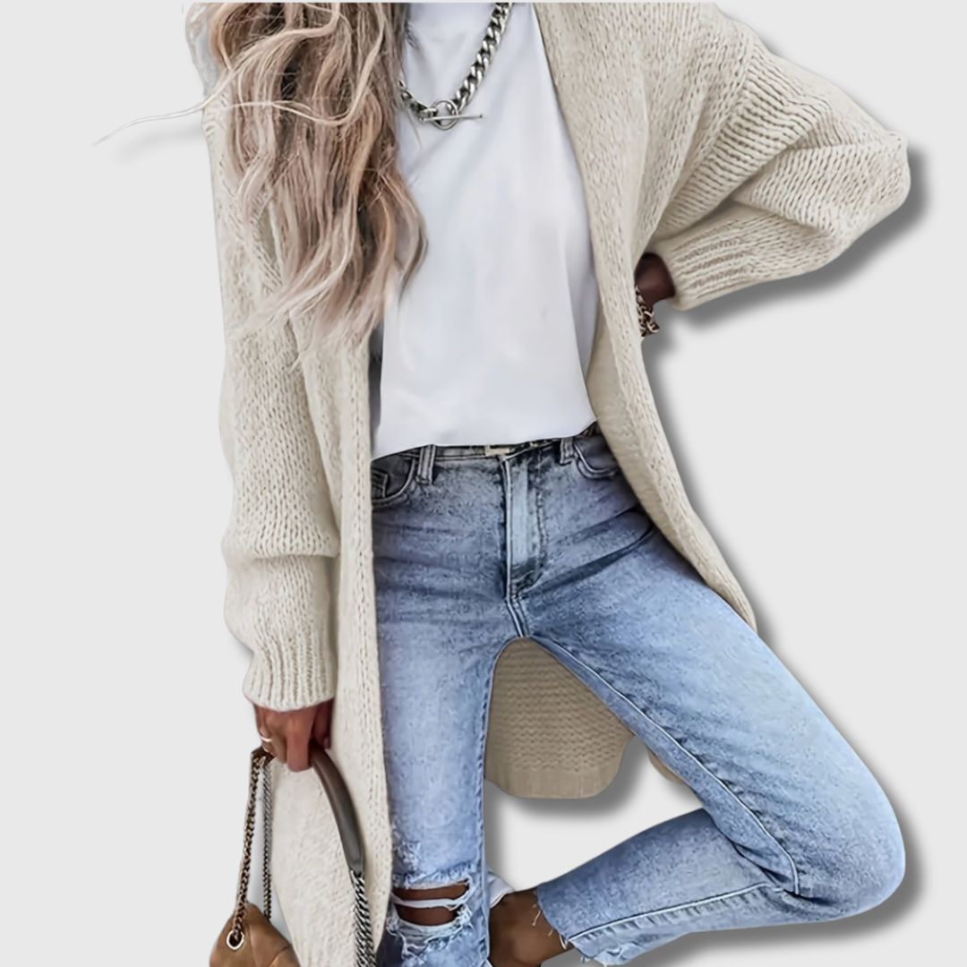 Gaëlle - Elegant Long Cardigan for Women