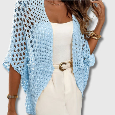 Amandine - Elegant Crocheted Cardigan for Women with Refined Style