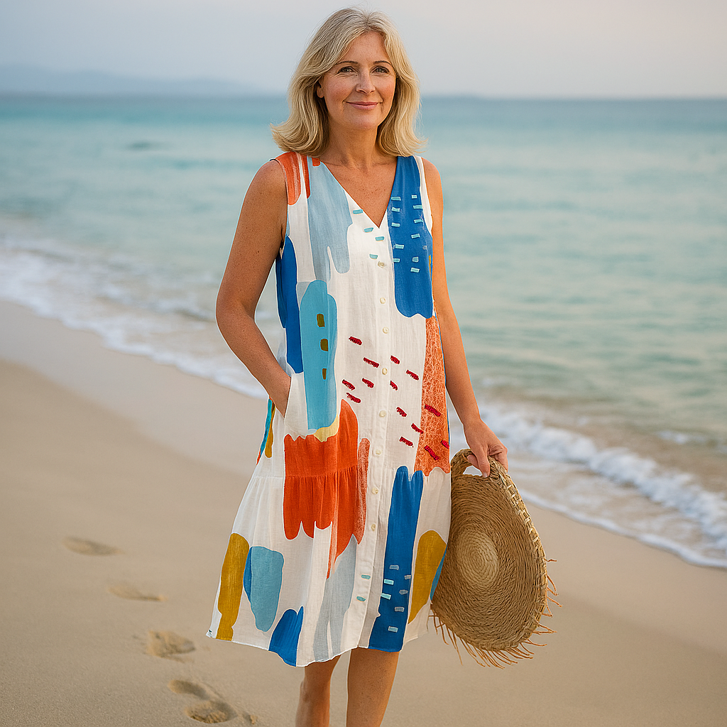 Aveline™ | Sleeveless Floral Summer Dress