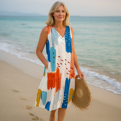 Aveline™ | Sleeveless Floral Summer Dress