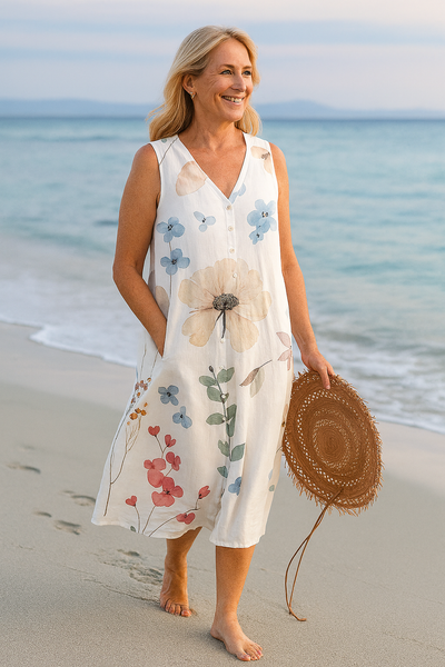 Aveline™ | Sleeveless Floral Summer Dress