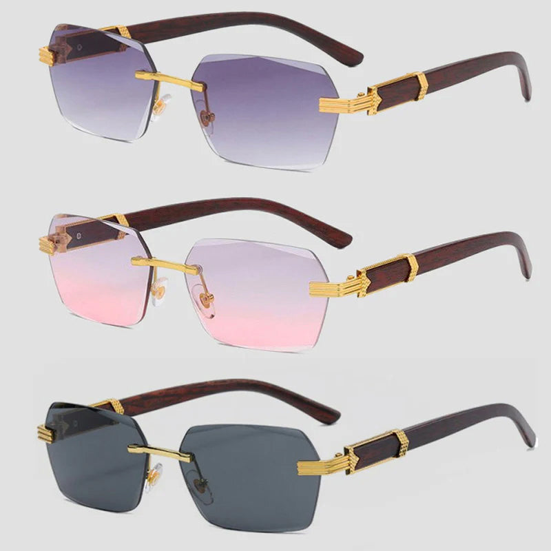 Felix Grant Rimless Gradient Sunglasses