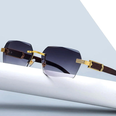 Felix Grant Rimless Gradient Sunglasses