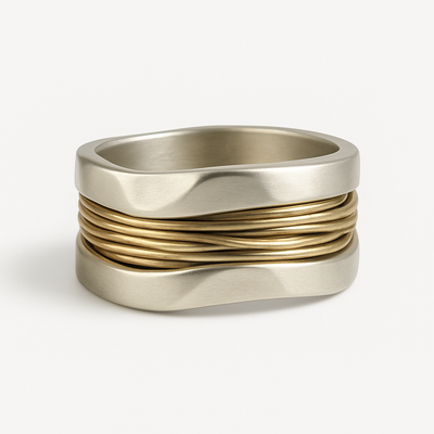 Elanaris™ | Gilded Silken Thread Ring