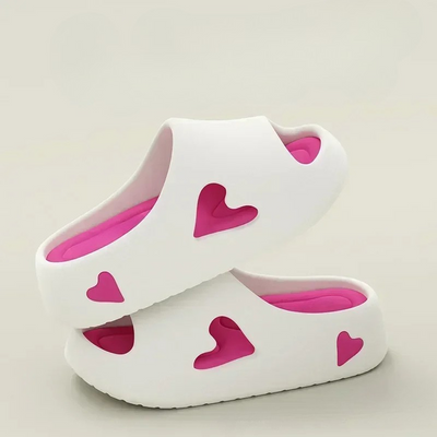 Sofia - Lightweight Heart Design Flip Flops