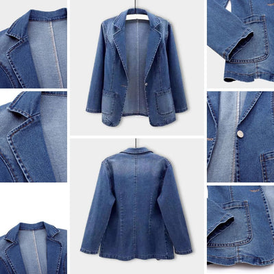 Sofia® | Stylish Denim Blazer for Women