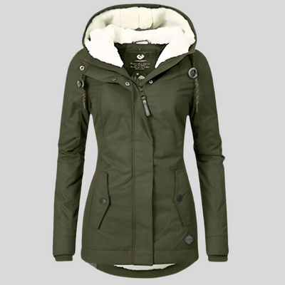 Zephyra™ | Waterproof Long Jacket with Hood and Lining