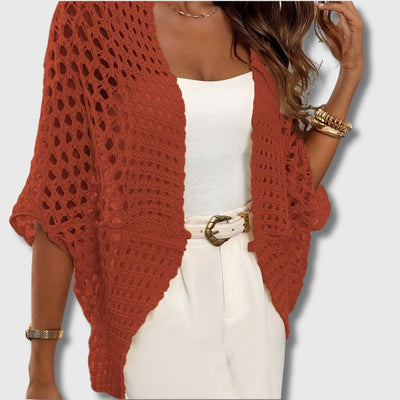 Amandine - Elegant Crocheted Cardigan for Women with Refined Style