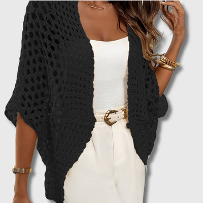 Amandine - Elegant Crocheted Cardigan for Women with Refined Style