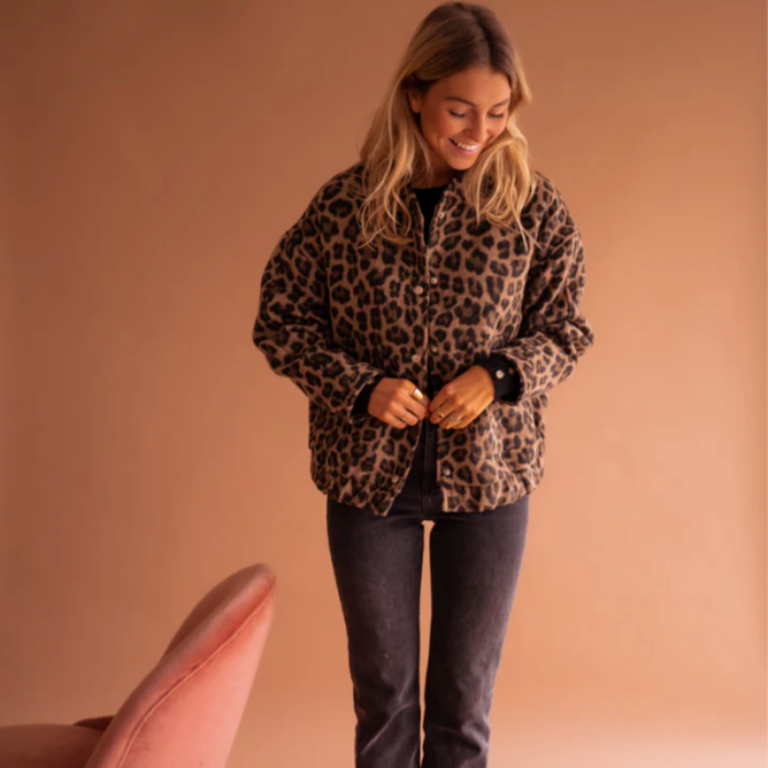 Doutzen™ | The Leopard Bomber Jacket