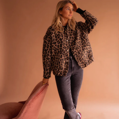 Doutzen™ | The Leopard Bomber Jacket