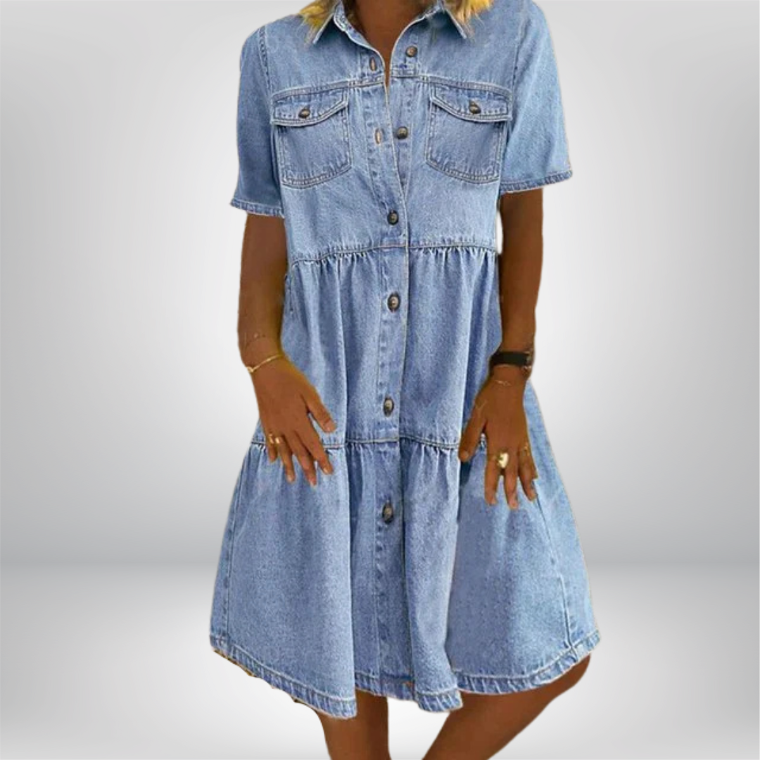 Sofia® | Boho Denim Dress