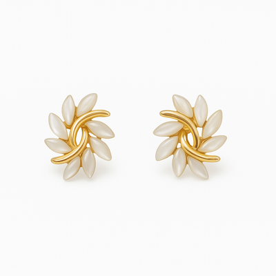 Elysiuma™ | Ethereal Opal Earrings in Gilded Elegance