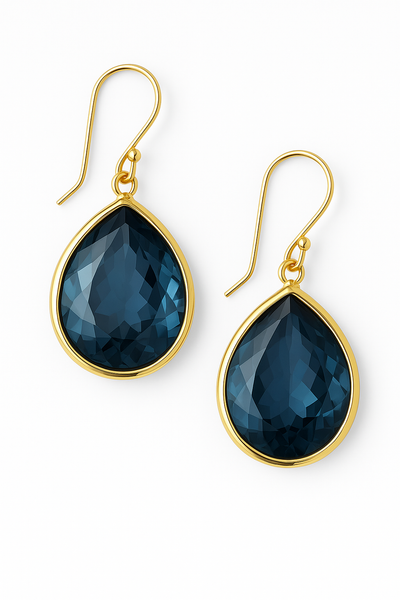 Elysian Vespera™ | Celestial Sapphire Drop Earrings