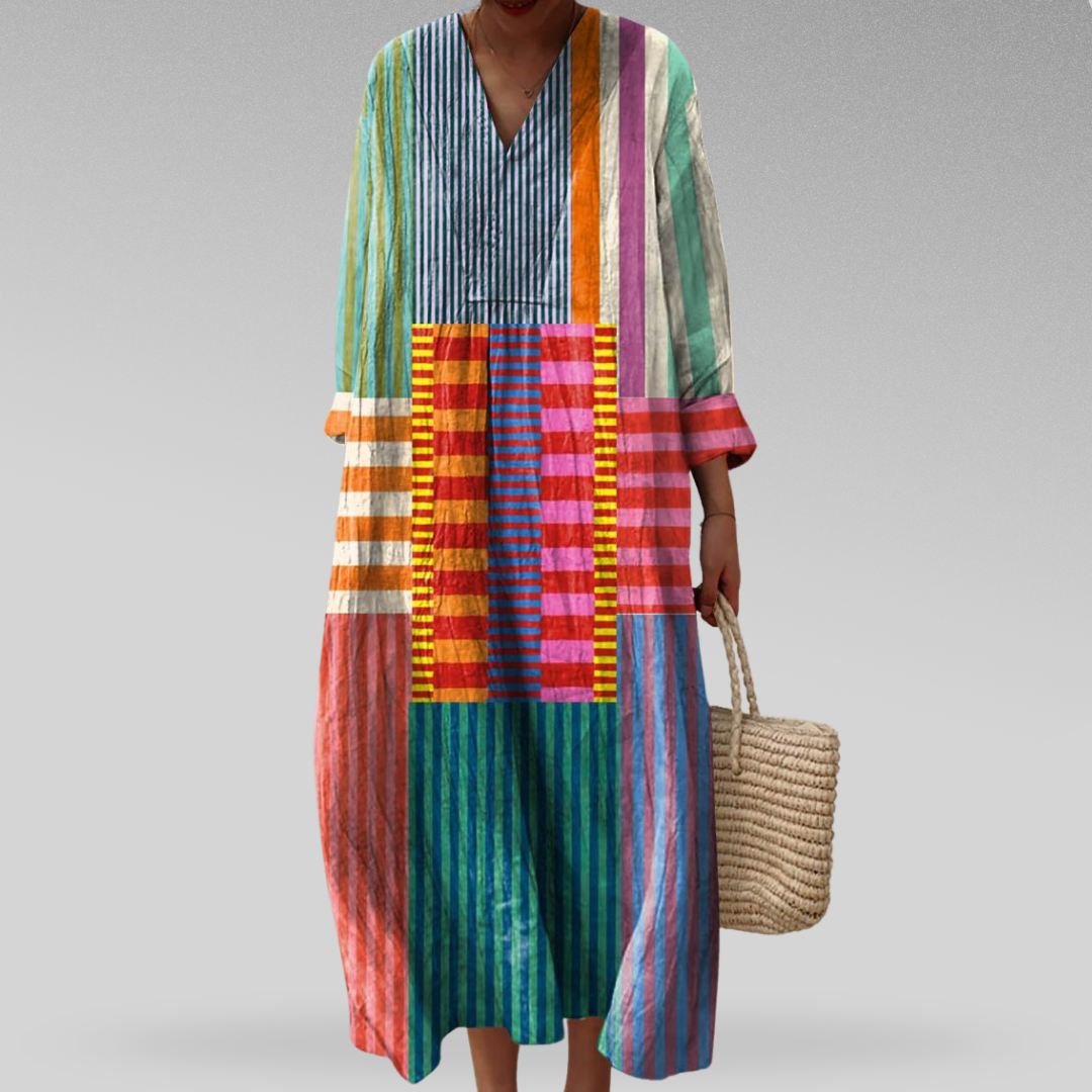 Naomi | Color Block Breeze Maxi Dress