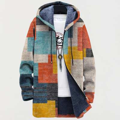 Cleo | Geometric Color Block Cardigan