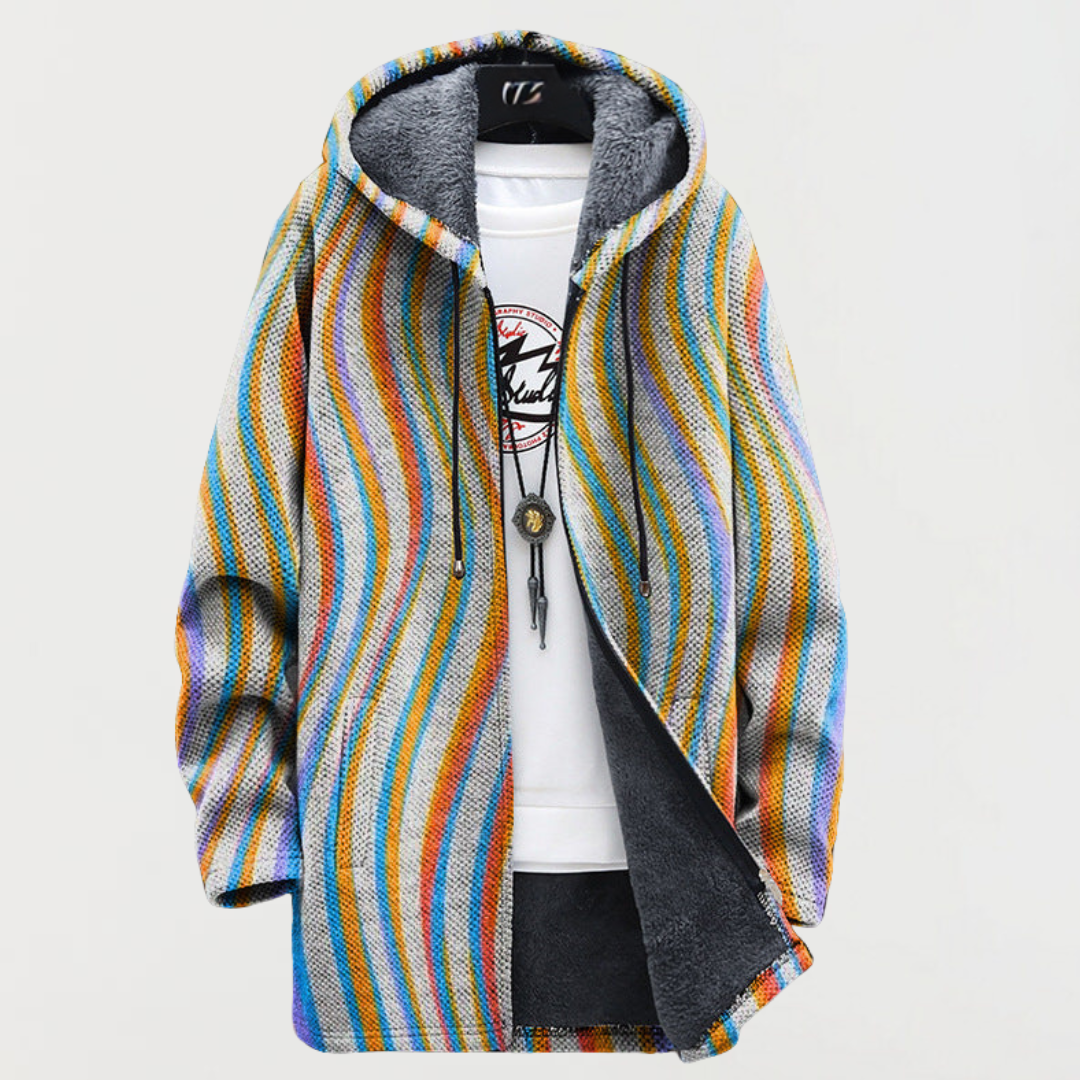 Maya | Whirling Striped Cardigan