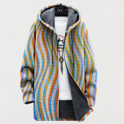 Maya | Whirling Striped Cardigan