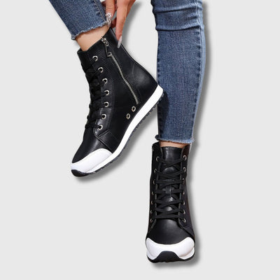 Aurora – Women's Bicolor High-Top Sneakers | Limited Edition