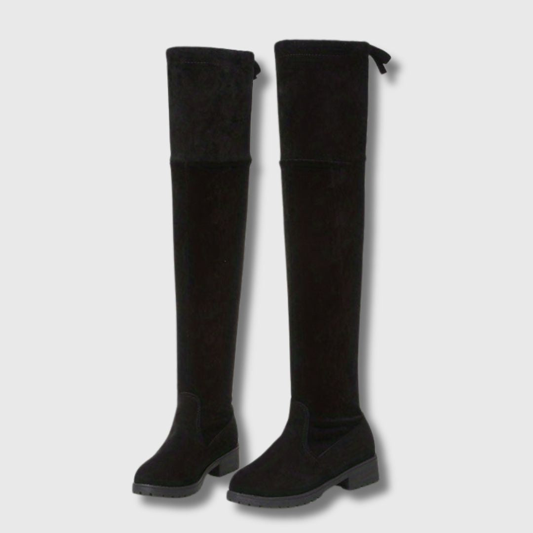 Suzanne – Women's Block Heel Thigh-High Boots | Limited Edition