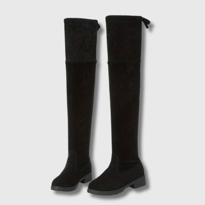 Suzanne – Women's Block Heel Thigh-High Boots | Limited Edition