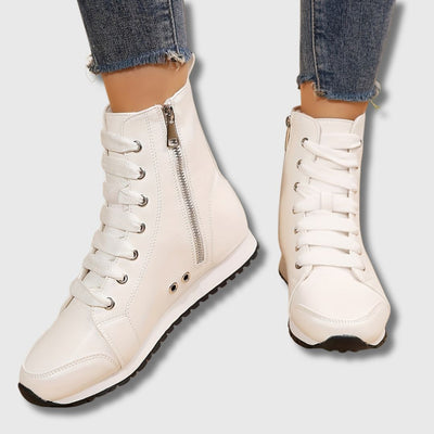 Aurora – Women's Bicolor High-Top Sneakers | Limited Edition