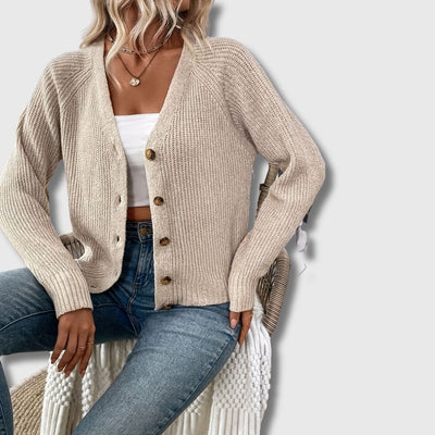 Zoe - Elegant Buttoned Women's Cardigan Limited Edition